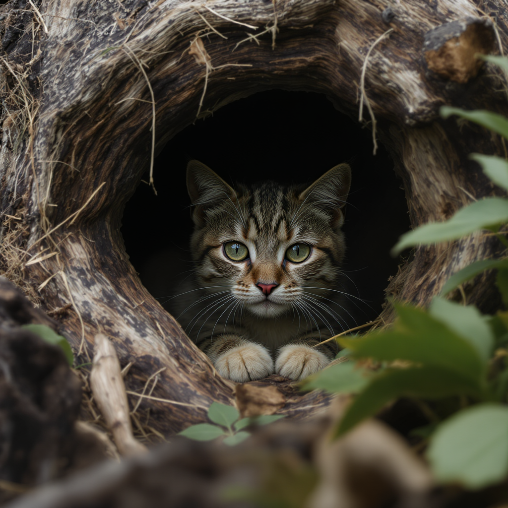 Cats Hiding