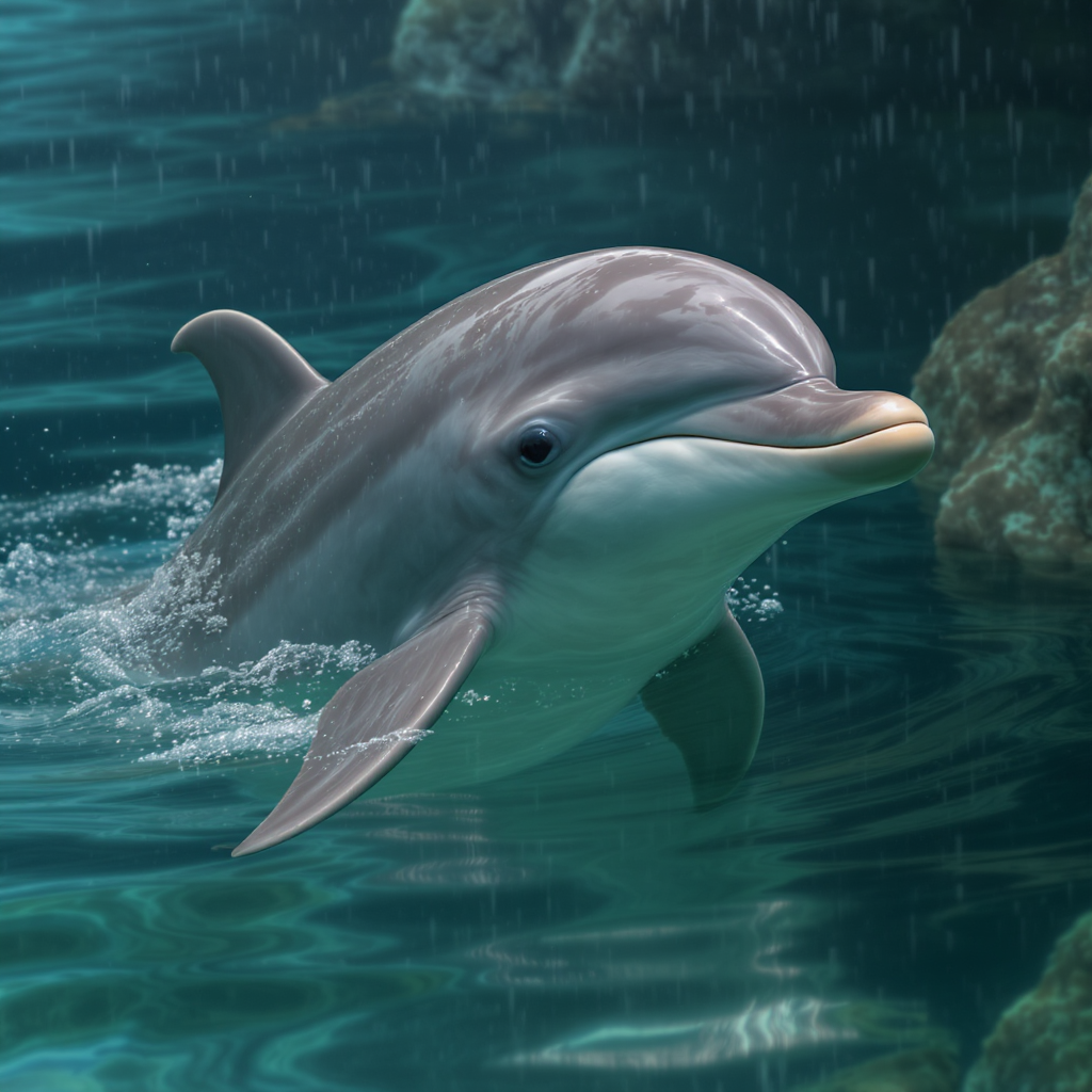 Dolphins Looking Around