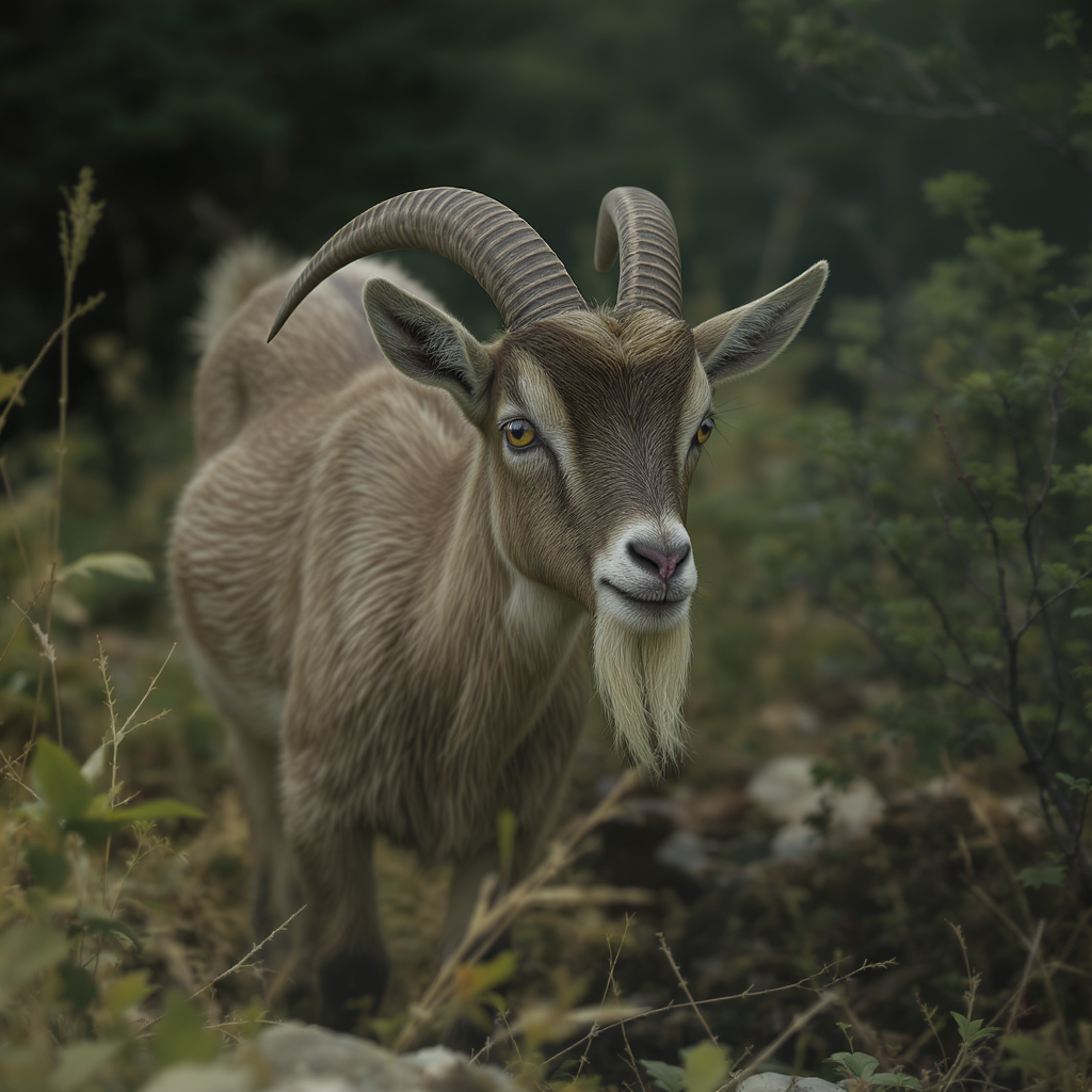 Goats Looking Around
