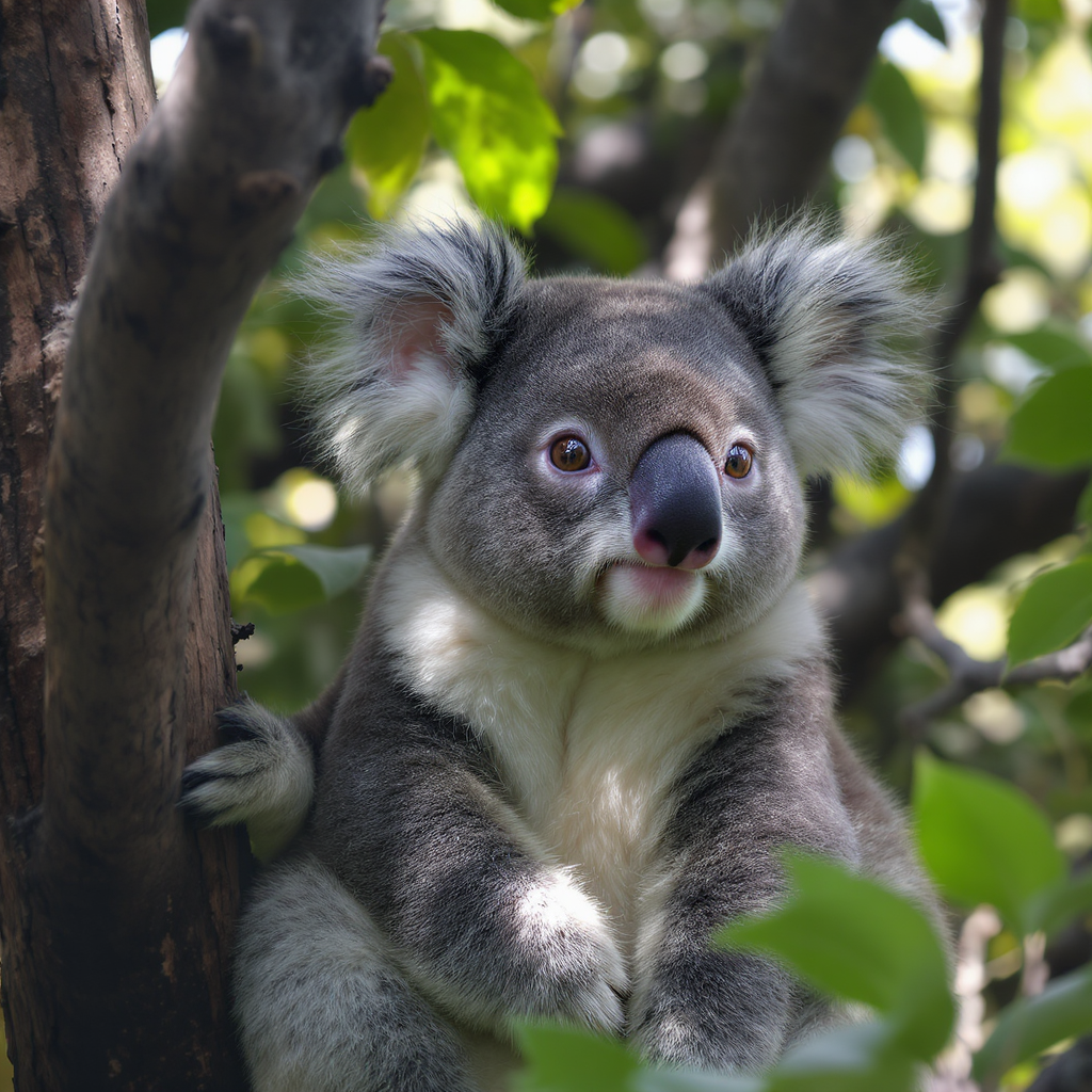 Koalas Looking Around
