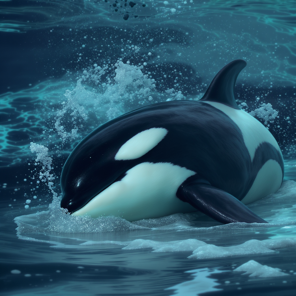 Orcas Sleeping
