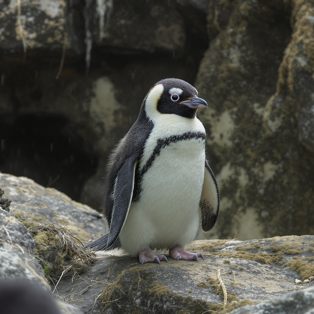 Penguins Looking Around