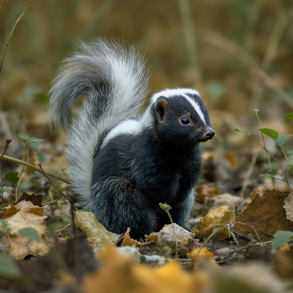 Skunks Looking Around