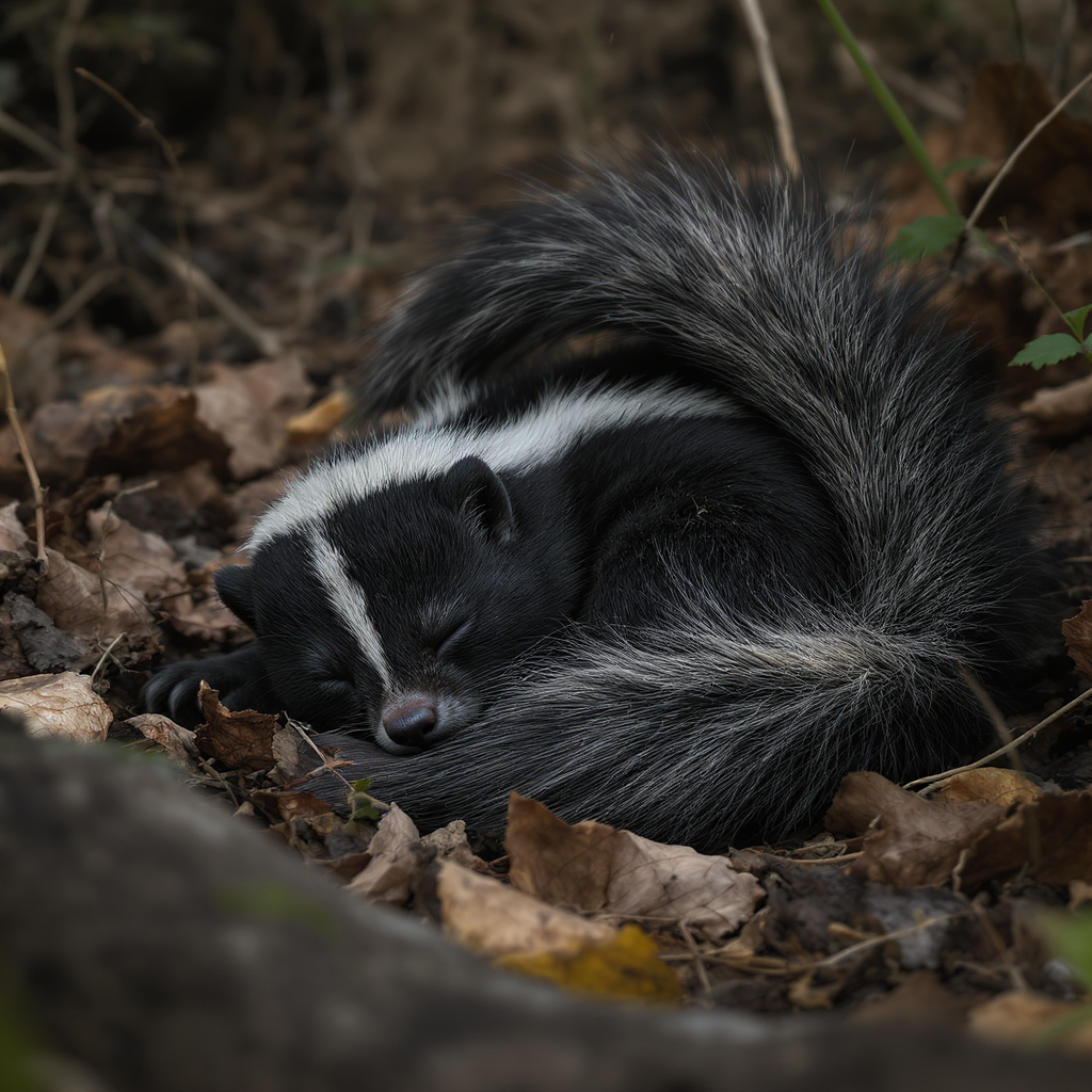 Skunks Sleeping