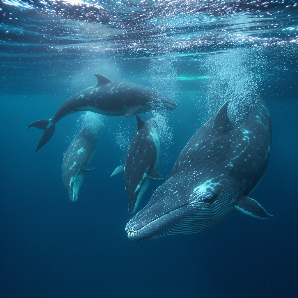 Whales Feeding