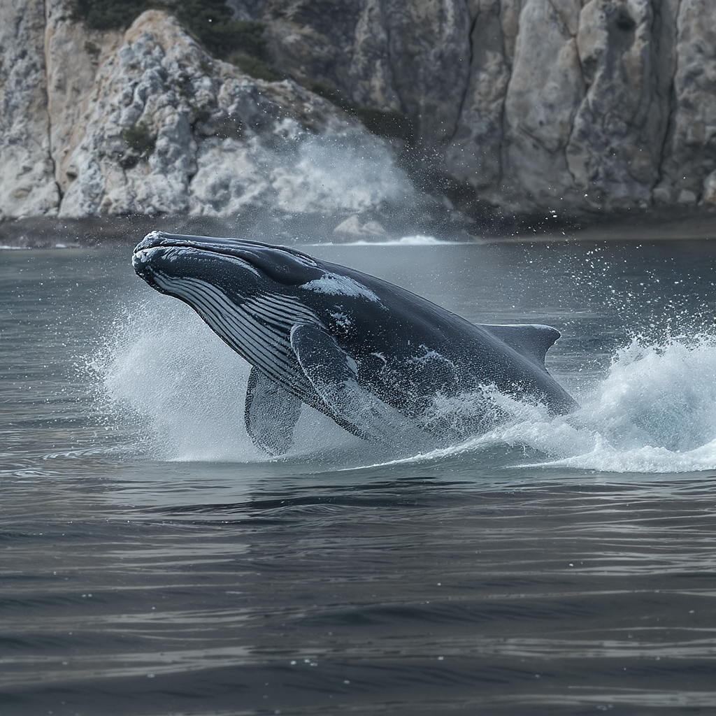 Whales Running